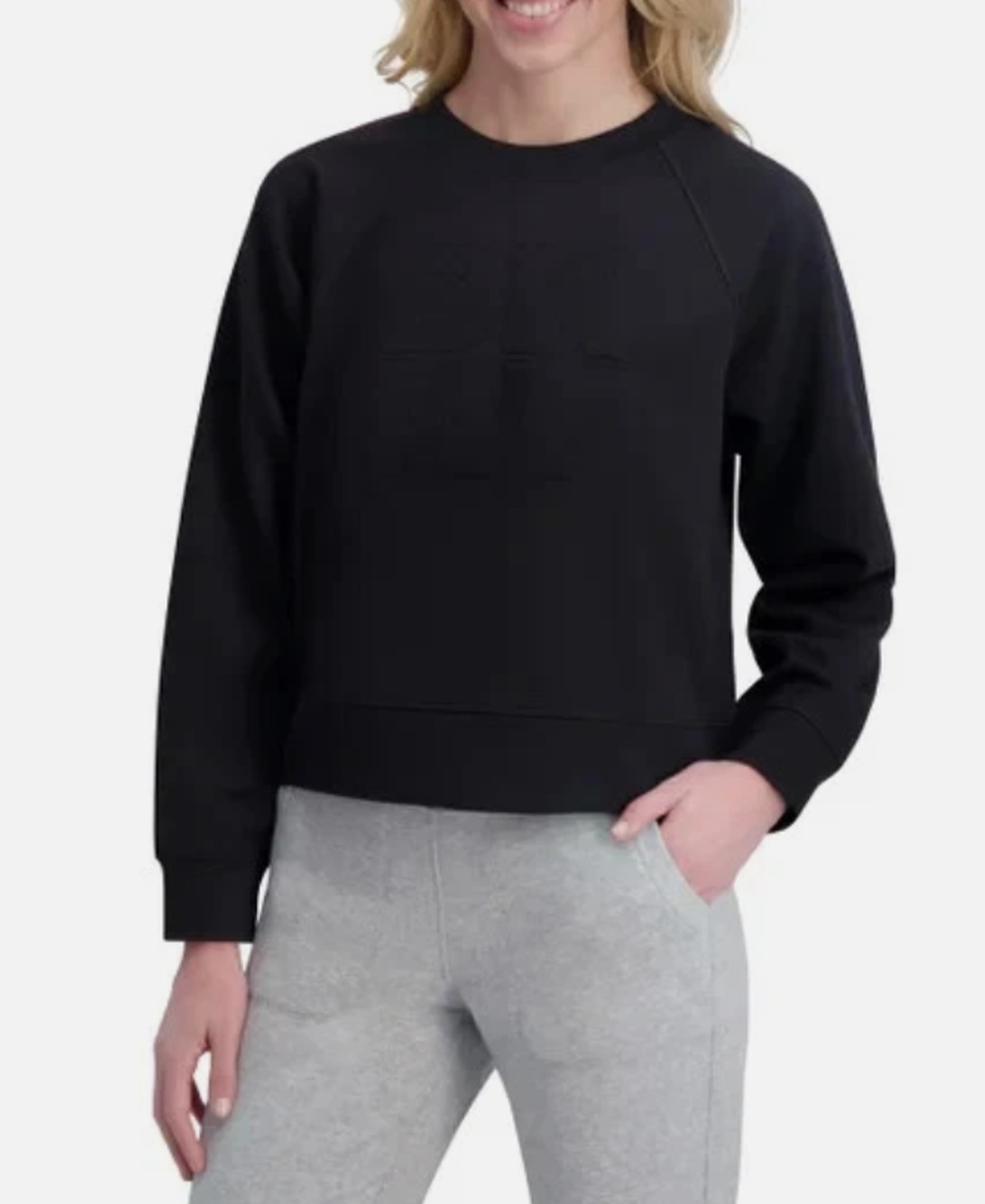 DKNY Sport Women's Embossed Logo Crewneck Sweatshirt XL